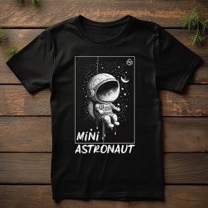 mini astrunaot black חולצה שחורה מעוצבת